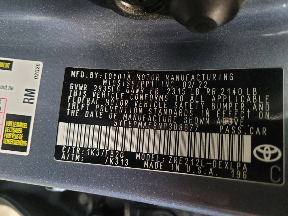 Used 2022 Toyota Corolla LE FWD image 33