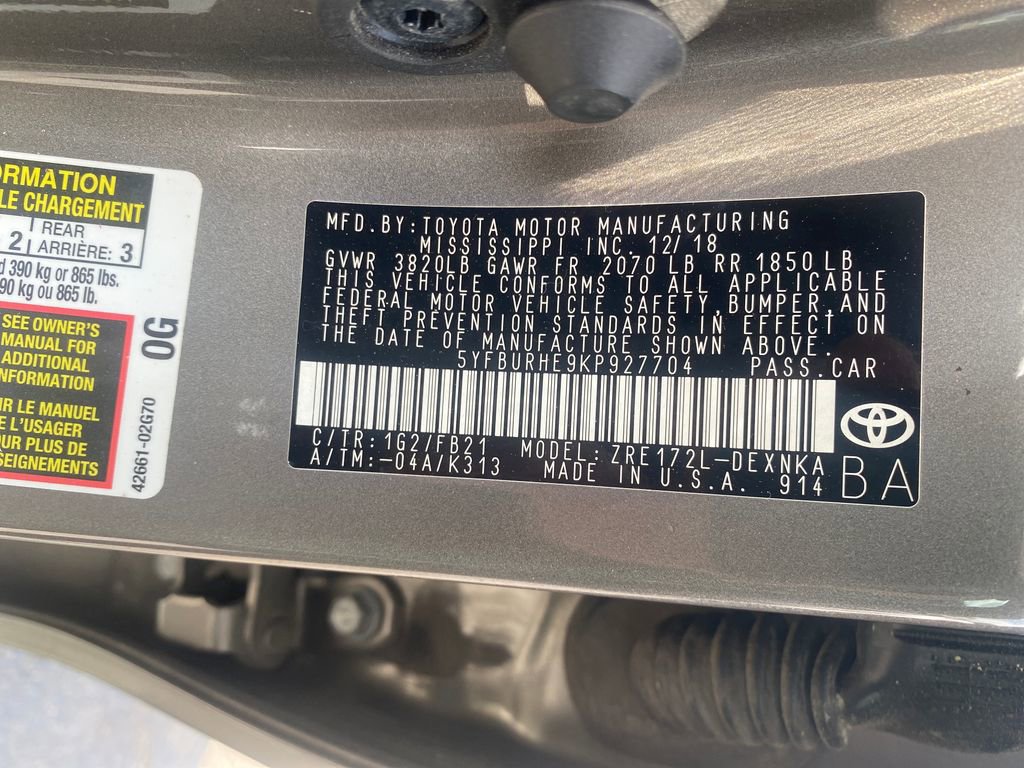 Used 2019 Toyota Corolla LE FWD image 57