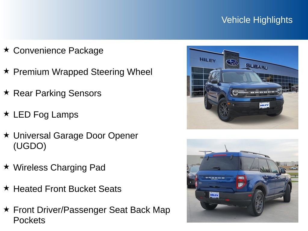 Used 2024 Ford Bronco Sport Big Bend w/ Convenience Package image 5