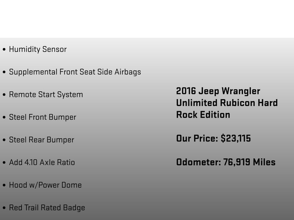 Used 2016 Jeep Wrangler Unlimited Rubicon AWD/4WD image 36