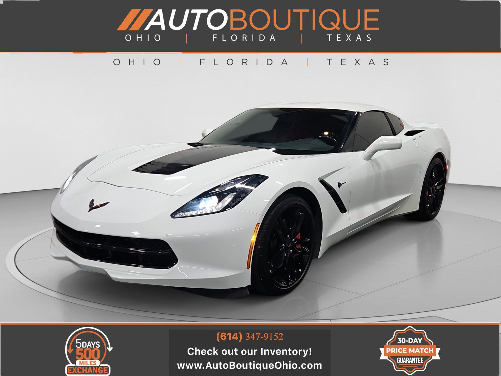 Used 2019 Chevrolet Corvette Stingray Coupe w/ Battery Protection Package RWD image 1