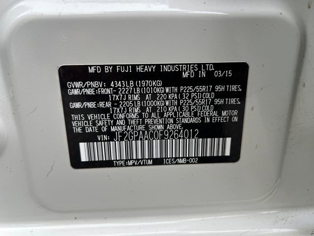Used 2015 Subaru Crosstrek 2.0i AWD/4WD image 20