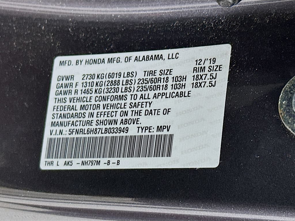 Used 2020 Honda Odyssey Touring image 27
