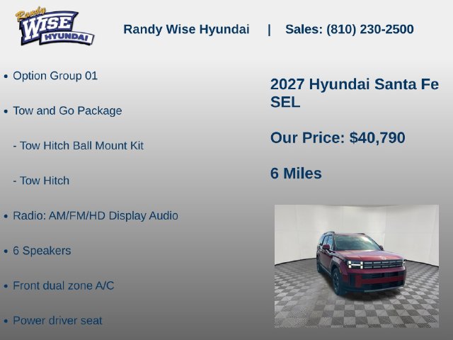 New 2027 Hyundai Santa Fe SEL w/ Tow & Go Package AWD/4WD image 5