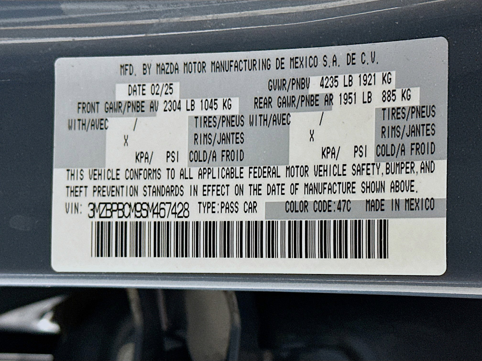 Used 2025 MAZDA MAZDA3 s image 12