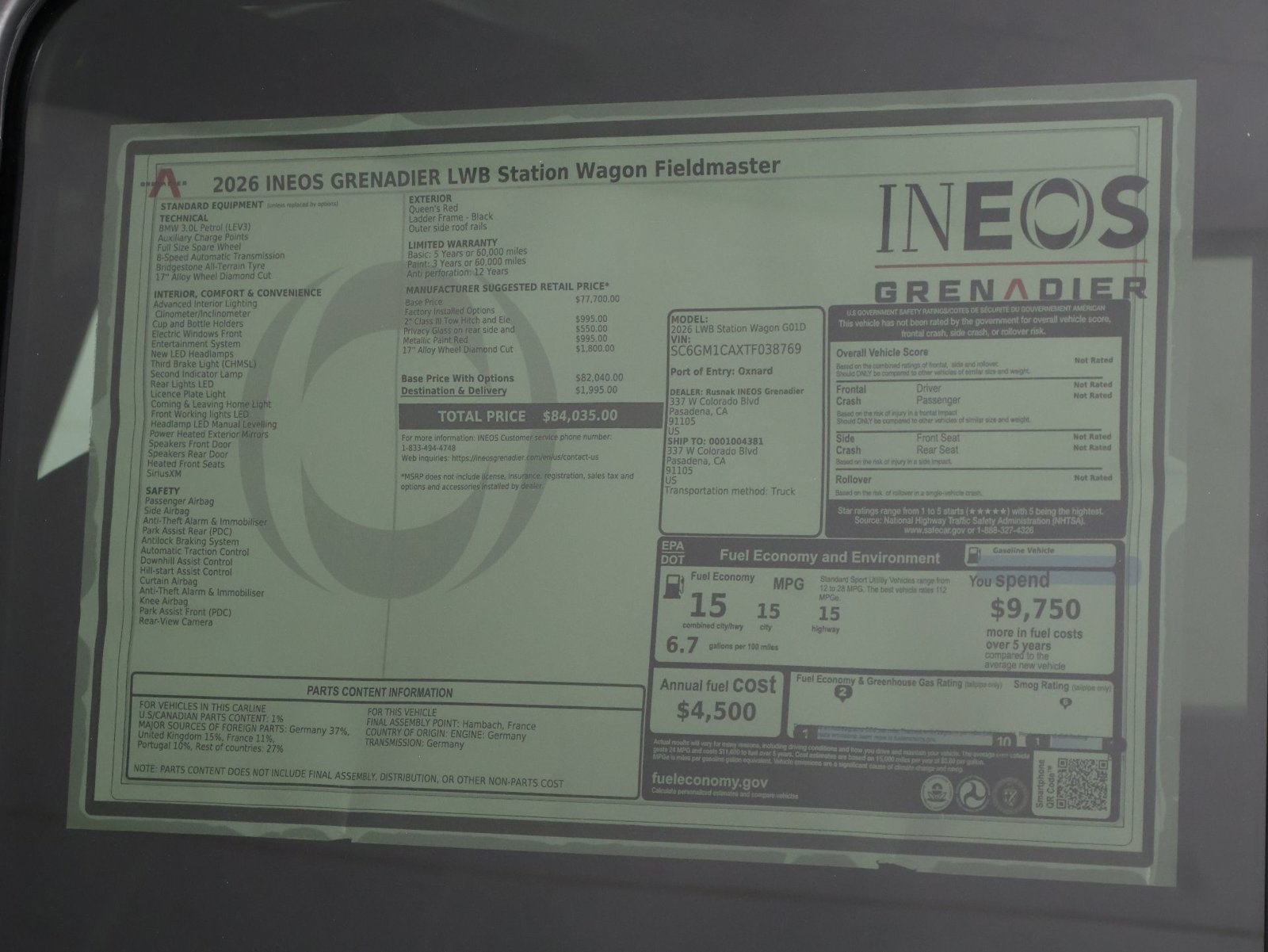 New 2026 INEOS Grenadier Station Wagon AWD/4WD image 23