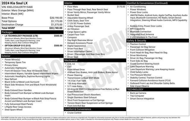 Used 2024 Kia Soul LX w/ Option Group 015 image 5