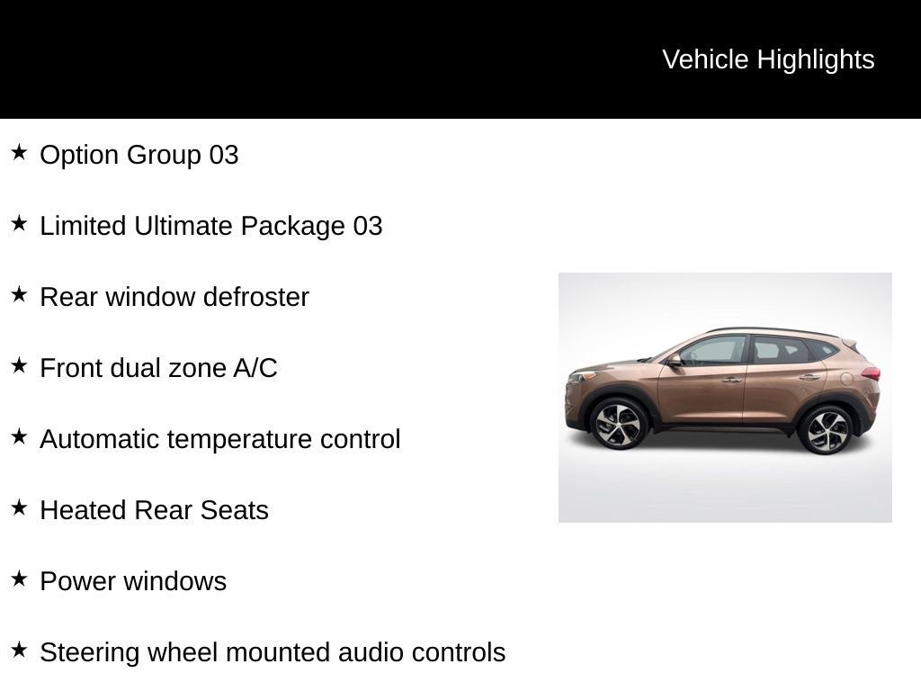 Used 2016 Hyundai Tucson Limited w/ Option Group 03 image 5