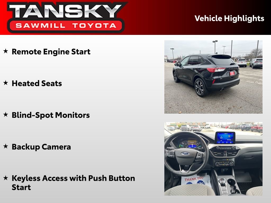 Used 2021 Ford Escape SE w/ SE Sport Appearance Package image 10