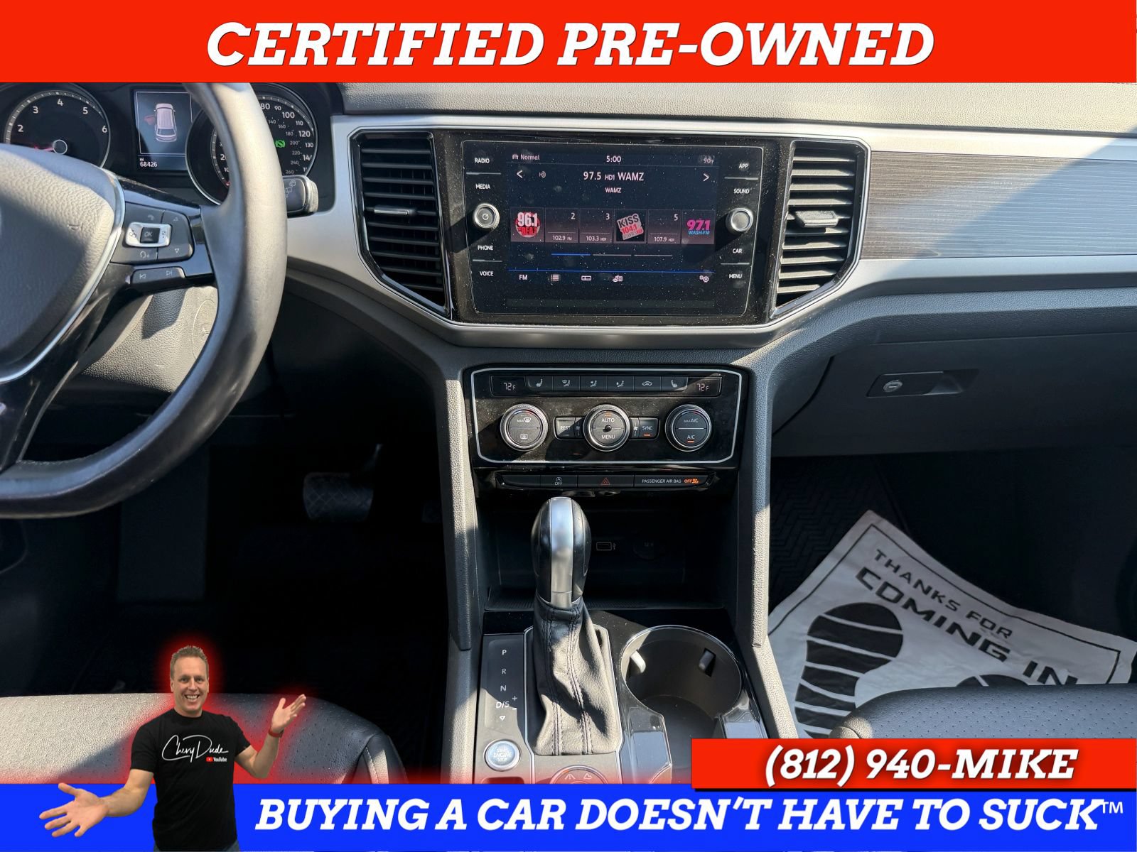 Used 2018 Volkswagen Atlas SEL AWD/4WD image 15
