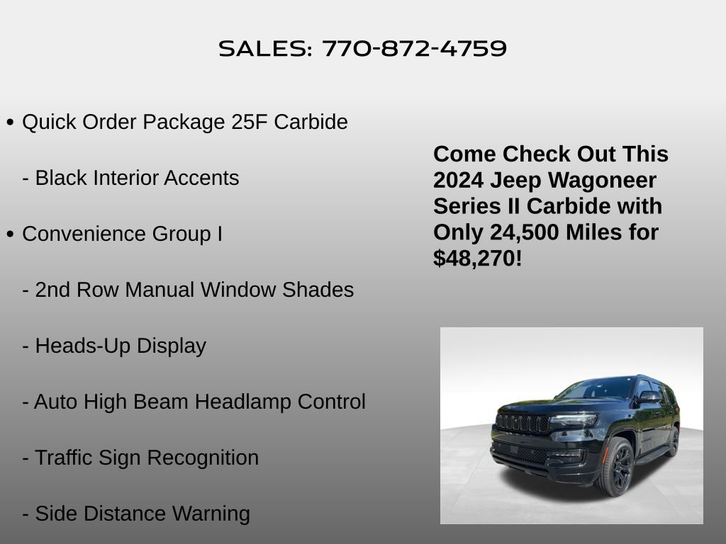 Used 2024 Jeep Wagoneer Series II w/ Convenience Group I RWD image 10