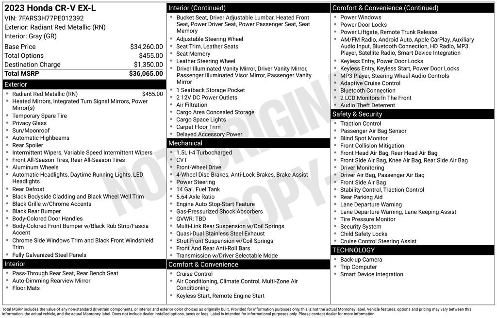 Used 2023 Honda CR-V EX-L image 18