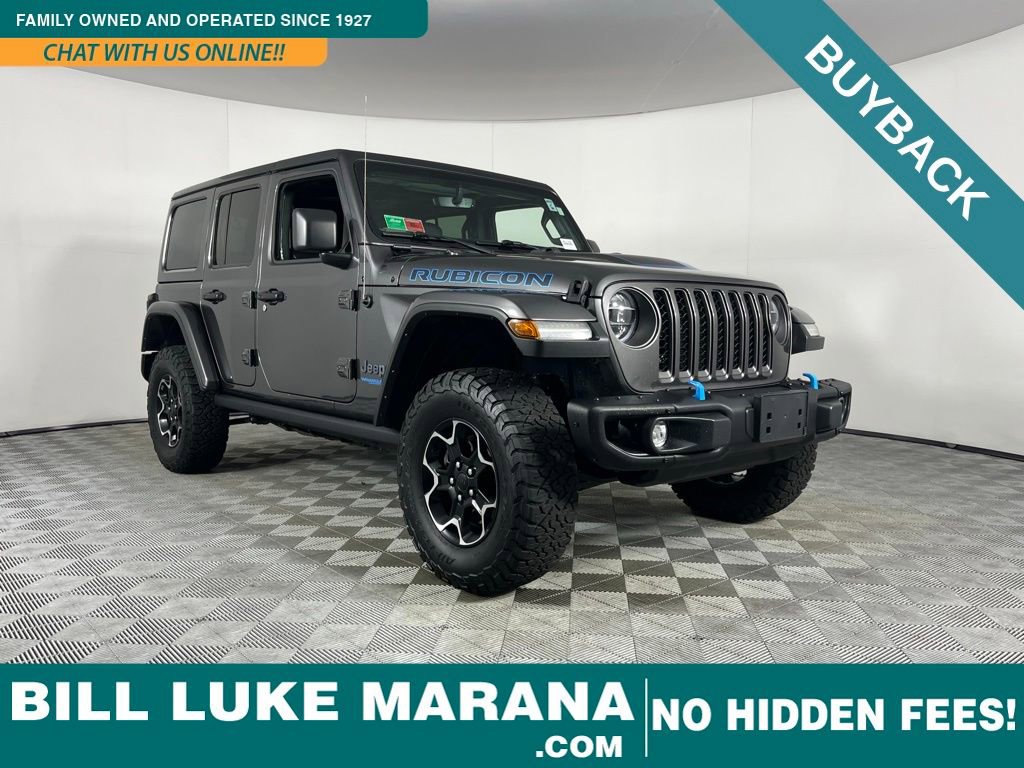 Used 2021 Jeep Wrangler Unlimited Rubicon 4xe w/ Steel Bumper Group