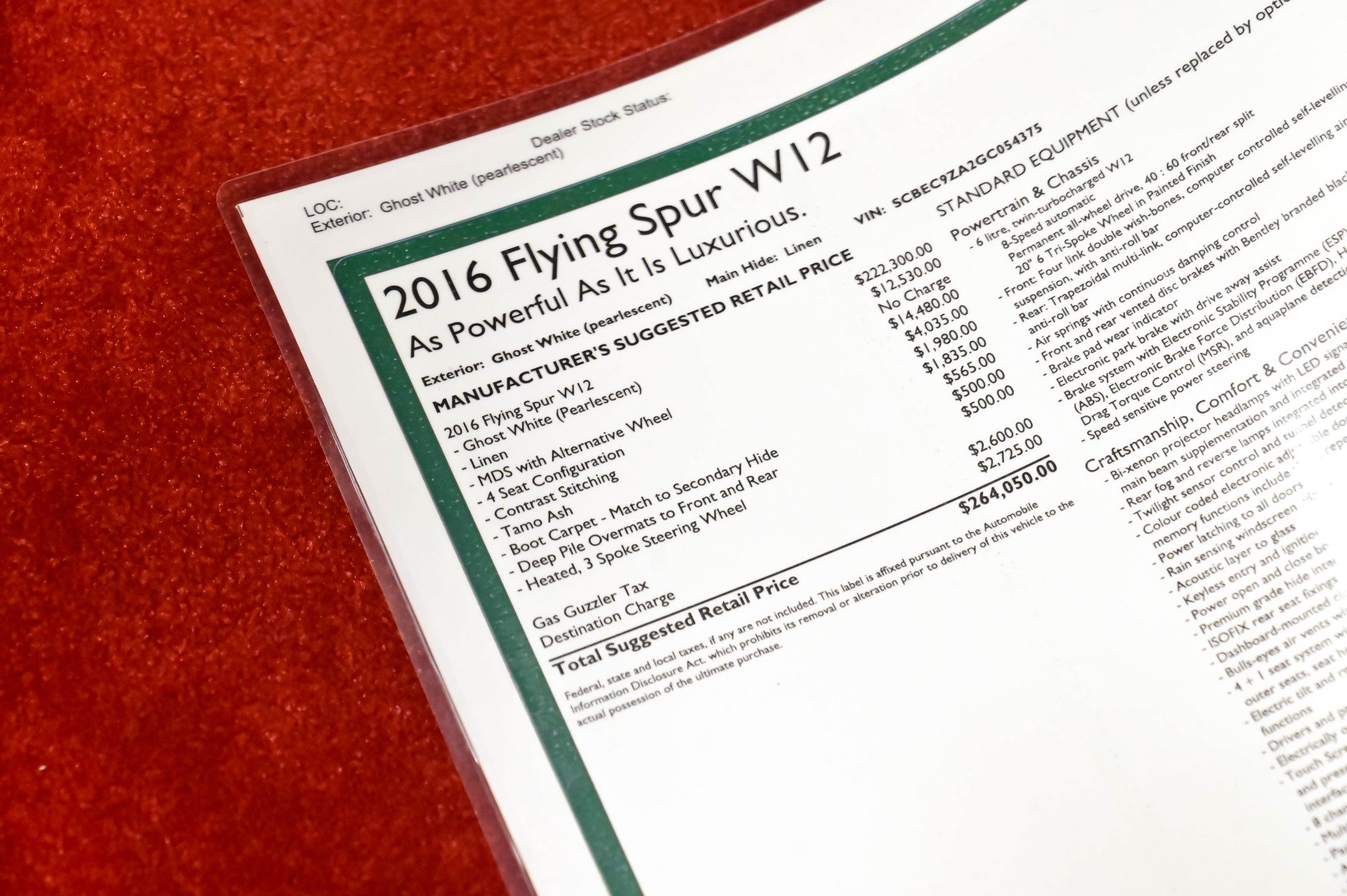 Used 2016 Bentley Flying Spur W12 AWD/4WD image 5