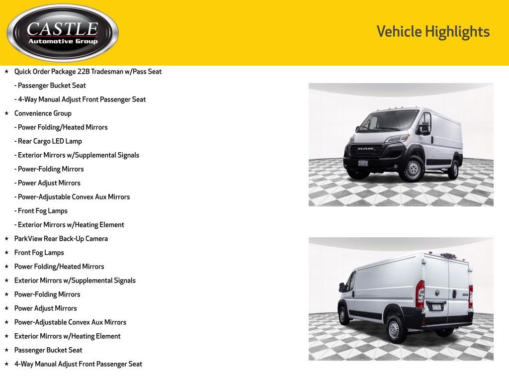 Used 2025 RAM ProMaster 2500 w/ Convenience Group FWD image 4