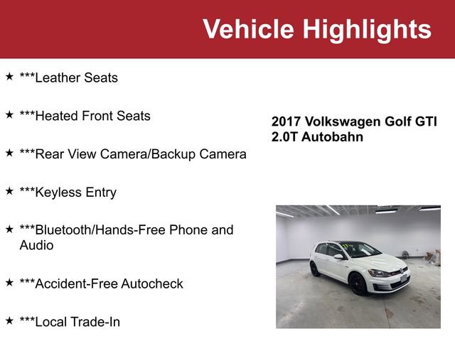 Used 2017 Volkswagen GTI Autobahn image 2