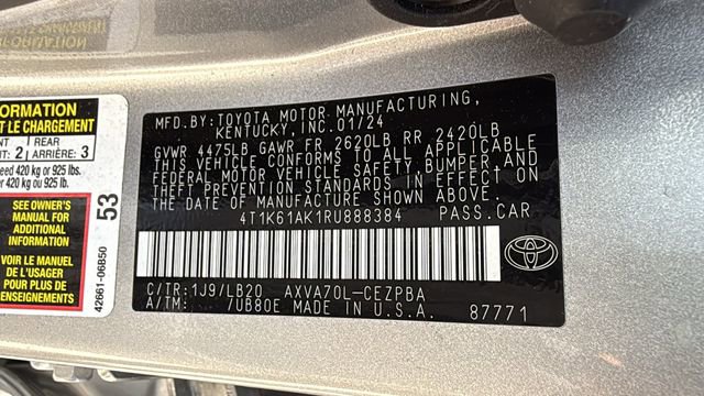 Certified 2024 Toyota Camry XSE image 27