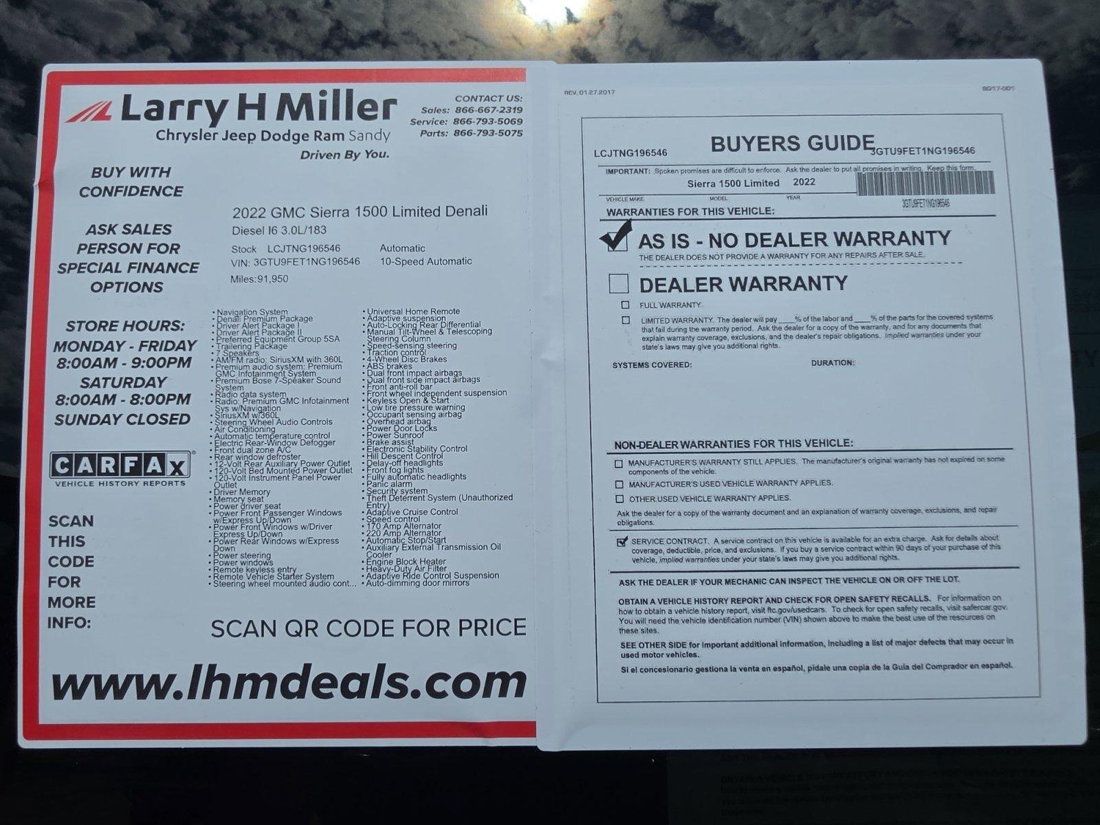 Used 2022 GMC Sierra 1500 Denali w/ Denali Premium Package AWD/4WD image 35