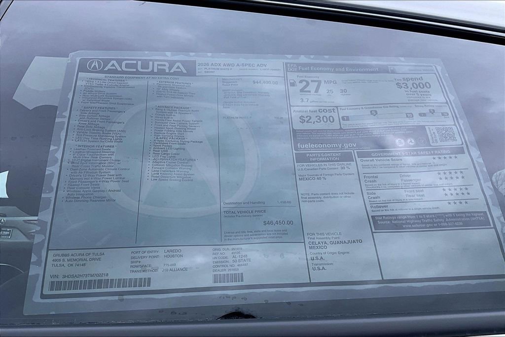 New 2026 Acura ADX A-Spec AWD/4WD image 41