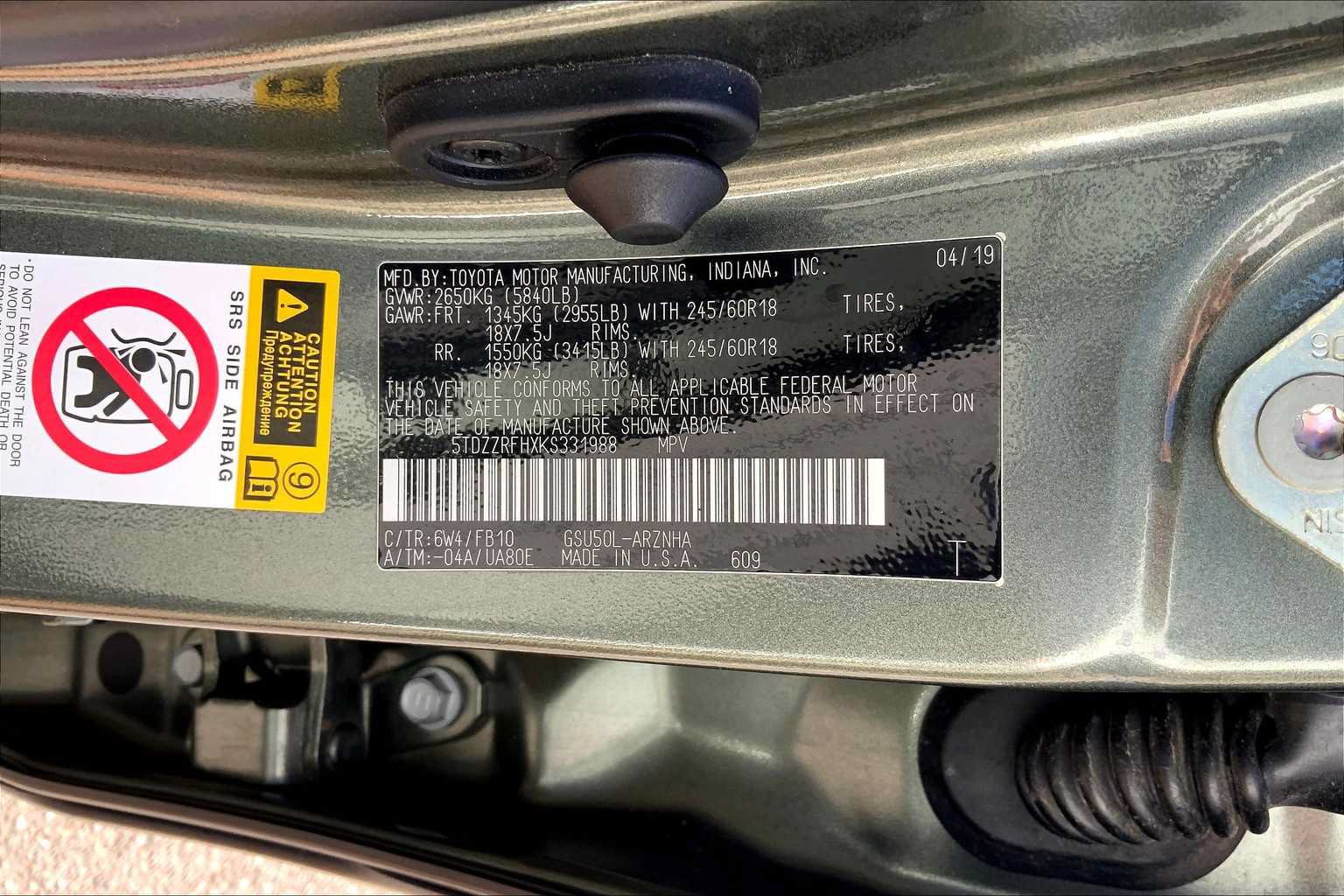 Used 2019 Toyota Highlander LE FWD image 33