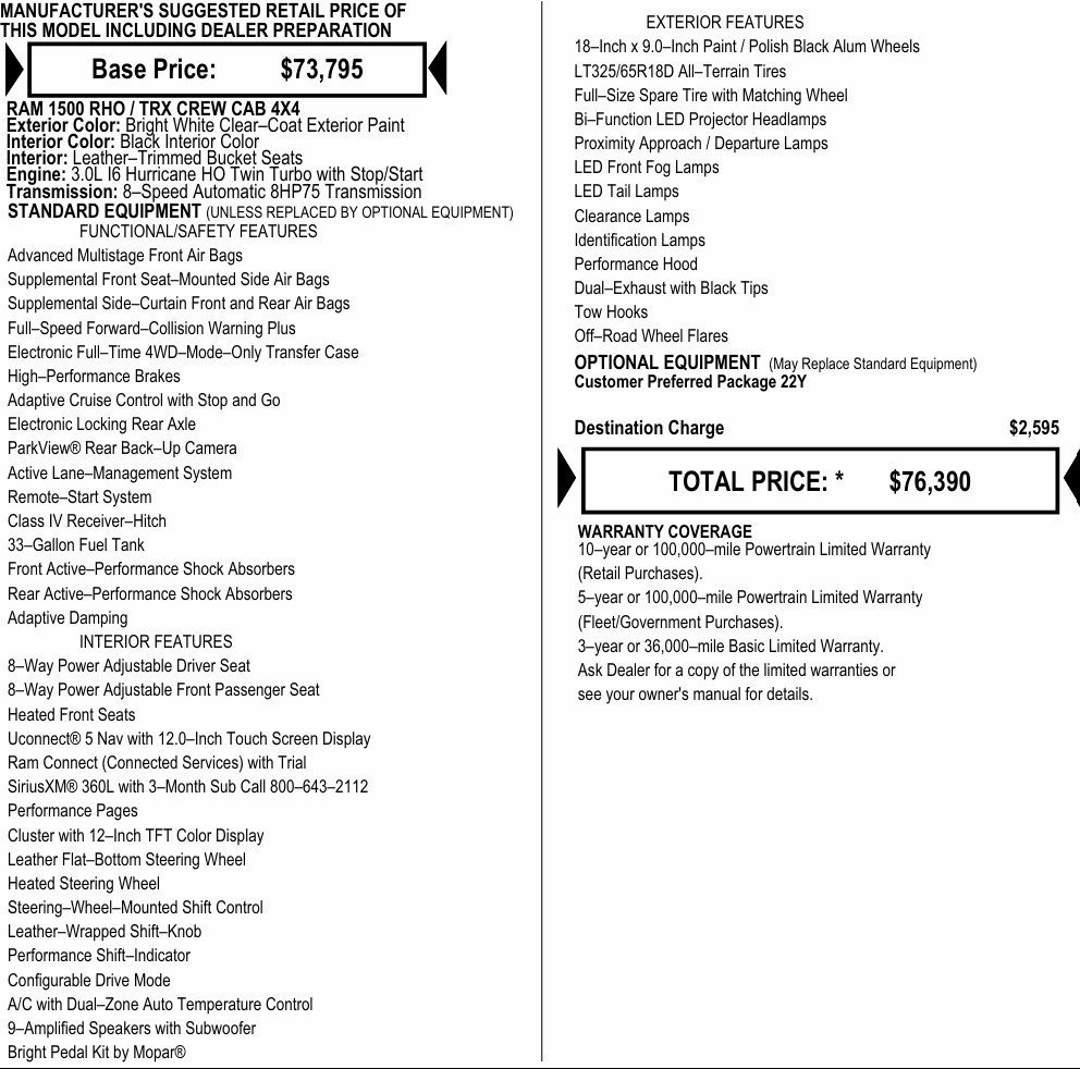 New 2026 RAM 1500 RHO AWD/4WD image 2