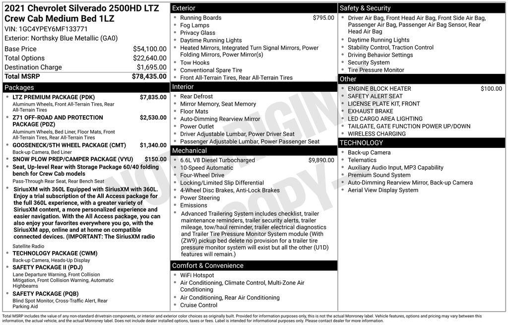 Used 2021 Chevrolet Silverado 2500 LTZ w/ LTZ Premium Package AWD/4WD video 2
