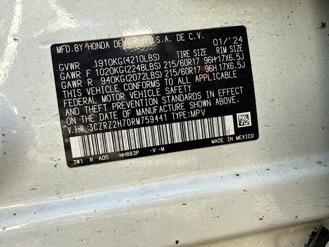 Used 2024 Honda HR-V EX-L image 8