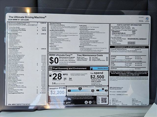 New 2026 BMW X1 xDrive28i image 20