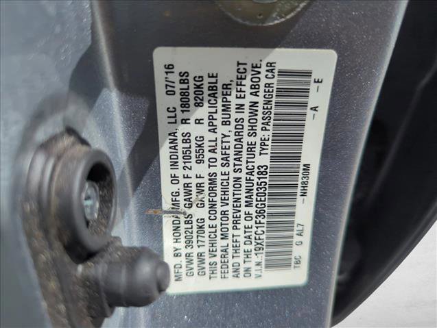 Used 2016 Honda Civic EX-T image 28