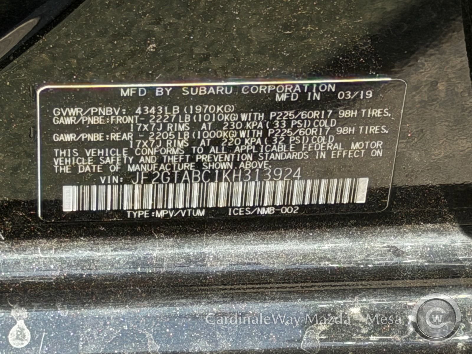 Used 2019 Subaru Crosstrek 2.0i w/ Eyesight System AWD/4WD image 14