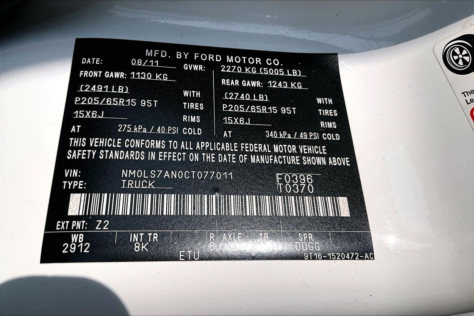 Used 2012 Ford Transit Connect XL FWD image 25