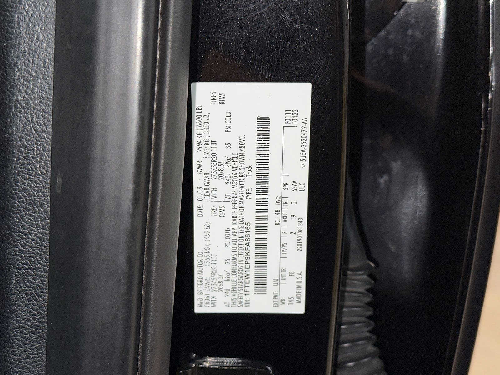 Used 2019 Ford F150 XLT w/ Equipment Group 302A Luxury AWD/4WD image 14