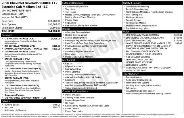 Used 2020 Chevrolet Silverado 2500 LTZ w/ LTZ Premium Package AWD/4WD image 7