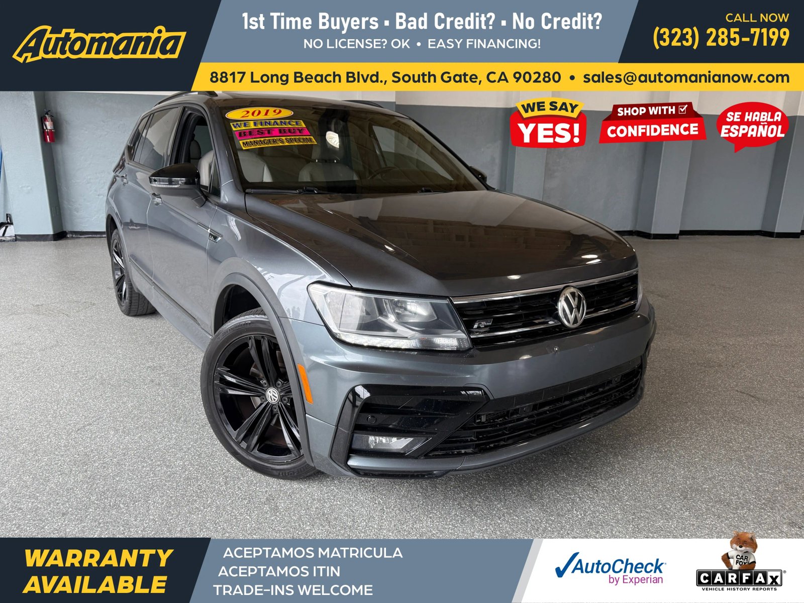 Used 2019 Volkswagen Tiguan SEL Premium R-Line FWD image 1