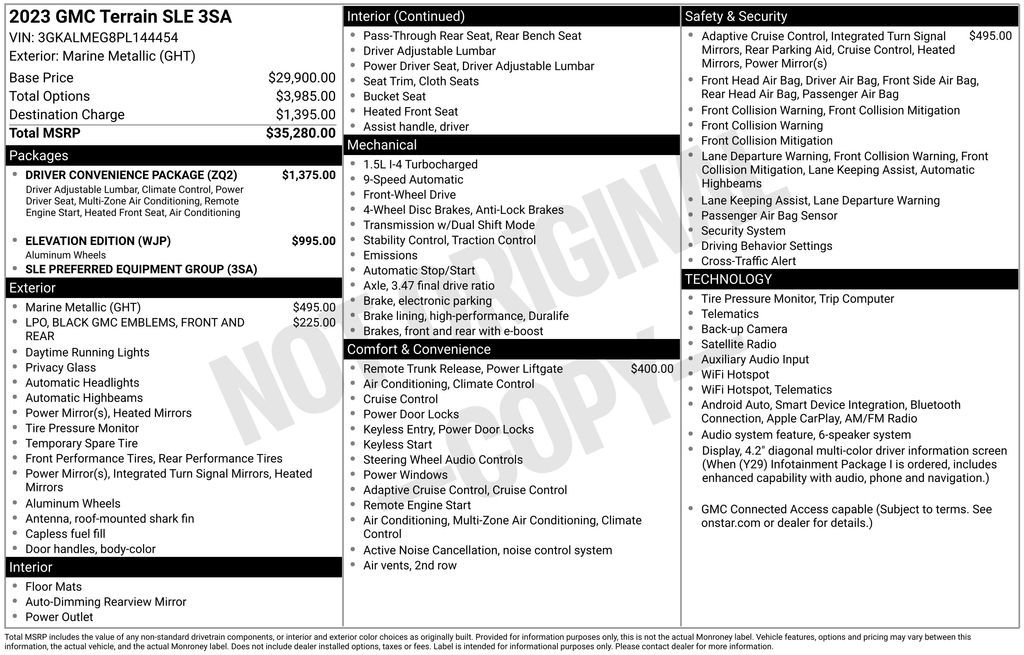 Used 2023 GMC Terrain SLE w/ Driver Convenience Package FWD image 23