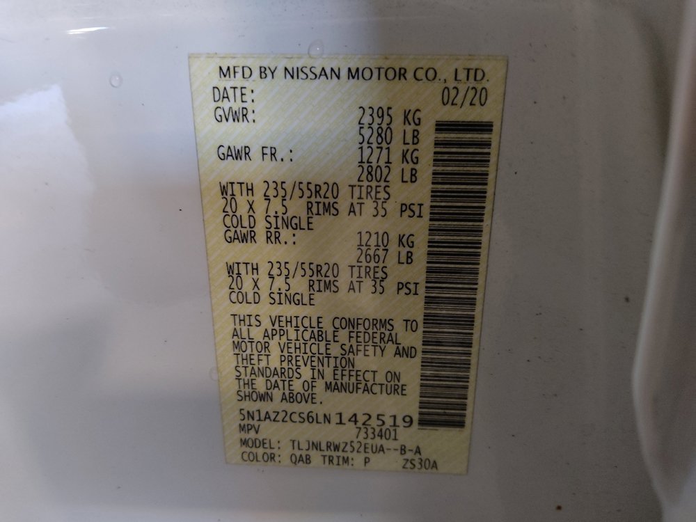 Used 2020 Nissan Murano SL w/ Moonroof Package image 33