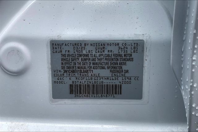 New 2025 Nissan Versa SV w/ Trunk Package image 27