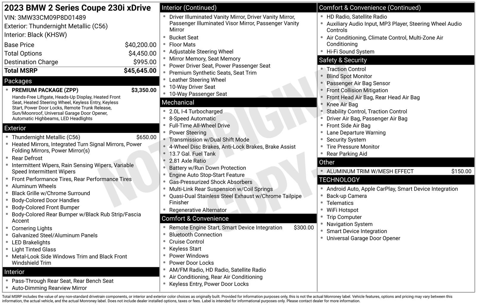 Used 2023 BMW 230i xDrive 230i xDrive w/ Premium Package image 25