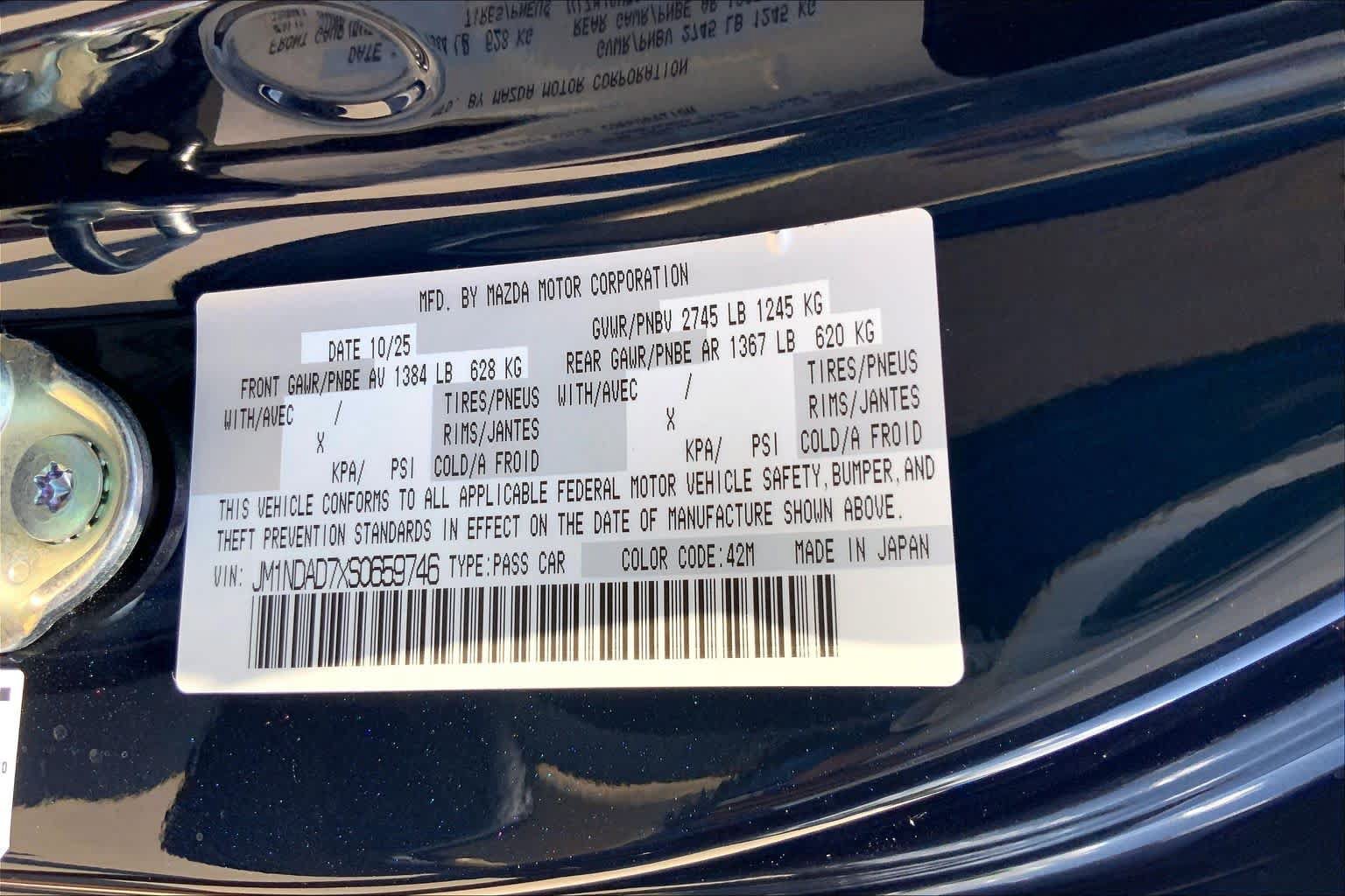 Certified 2025 MAZDA MX-5 Miata Grand Touring RWD image 28