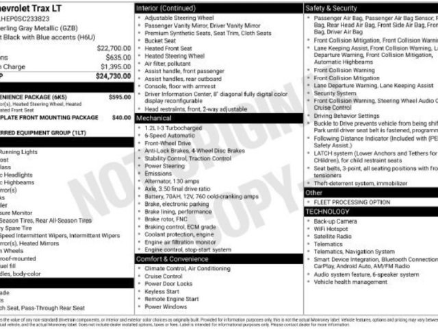 Used 2025 Chevrolet Trax LT w/ LT Convenience Package FWD image 38