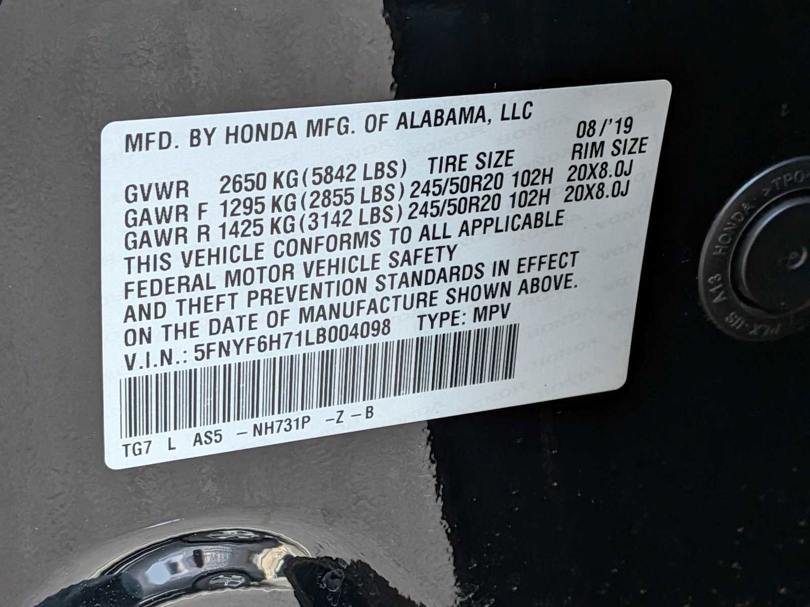 Used 2020 Honda Pilot Black Edition image 28