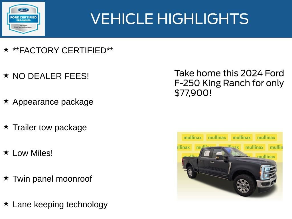 Certified 2024 Ford F250 King Ranch w/ Chrome Package image 13