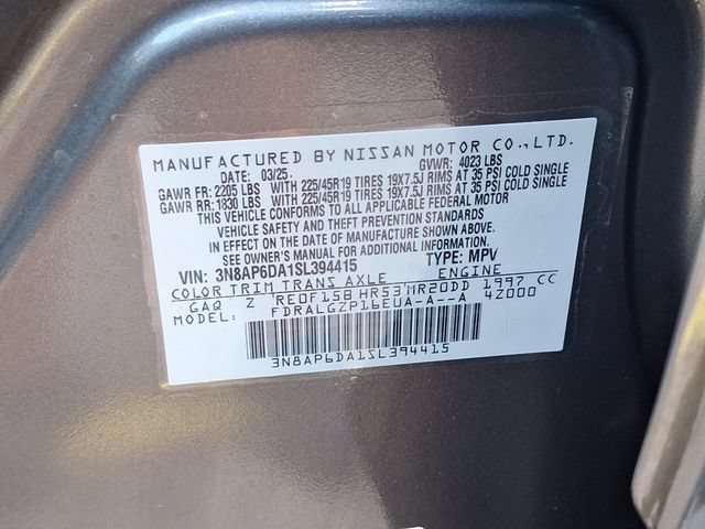Certified 2025 Nissan Kicks SR w/ Illumination Package FWD image 30