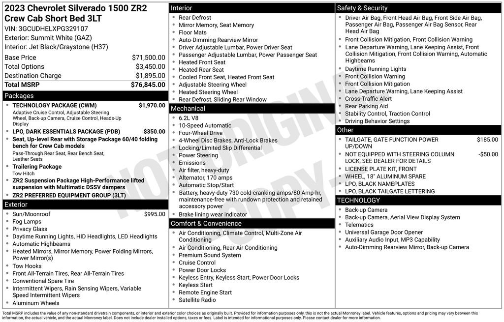 Used 2023 Chevrolet Silverado 1500 ZR2 w/ Technology Package image 4