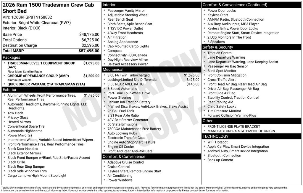New 2026 RAM 1500 Tradesman image 4