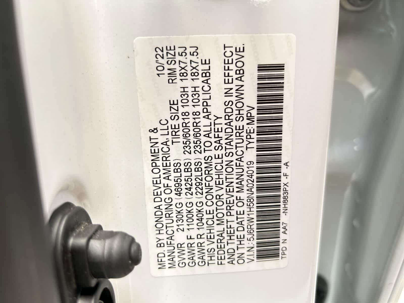 Certified 2022 Honda CR-V EX image 2
