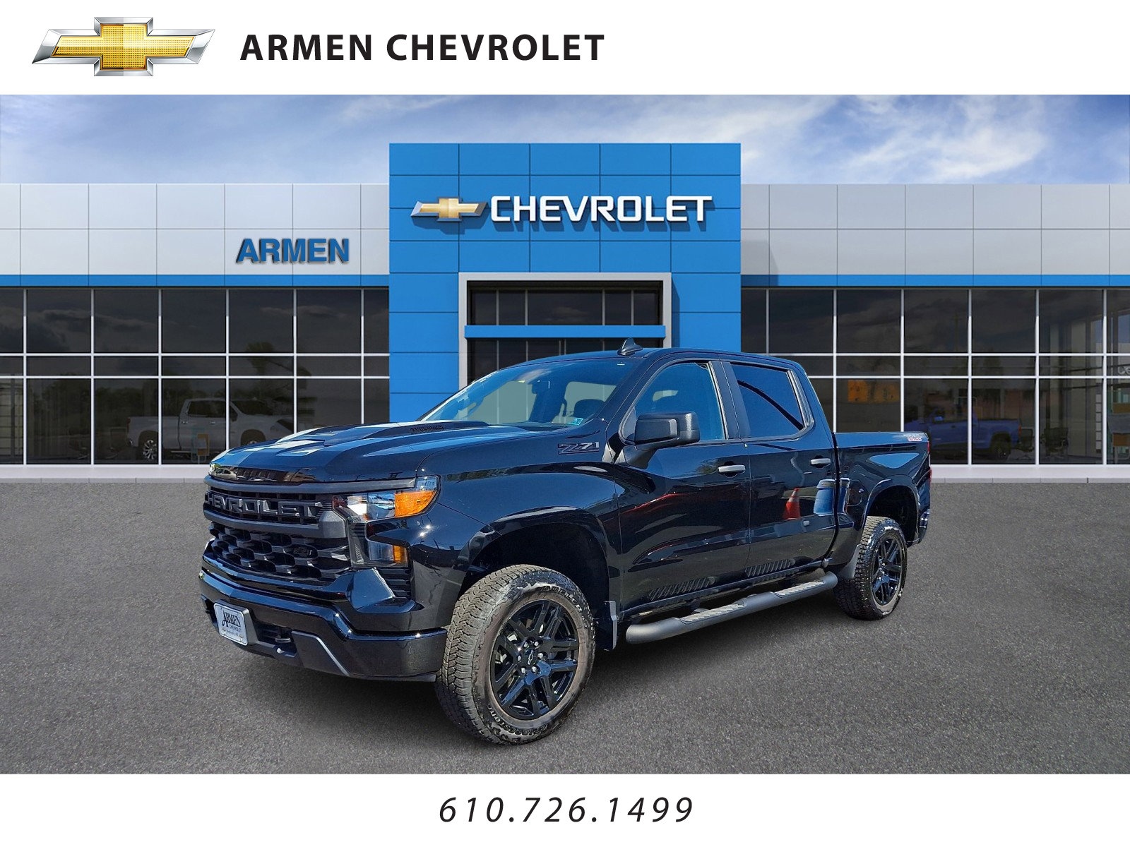 Used 2025 Chevrolet Silverado 1500 Custom Trail Boss w/ Turbomax Blackout Package AWD/4WD image 1