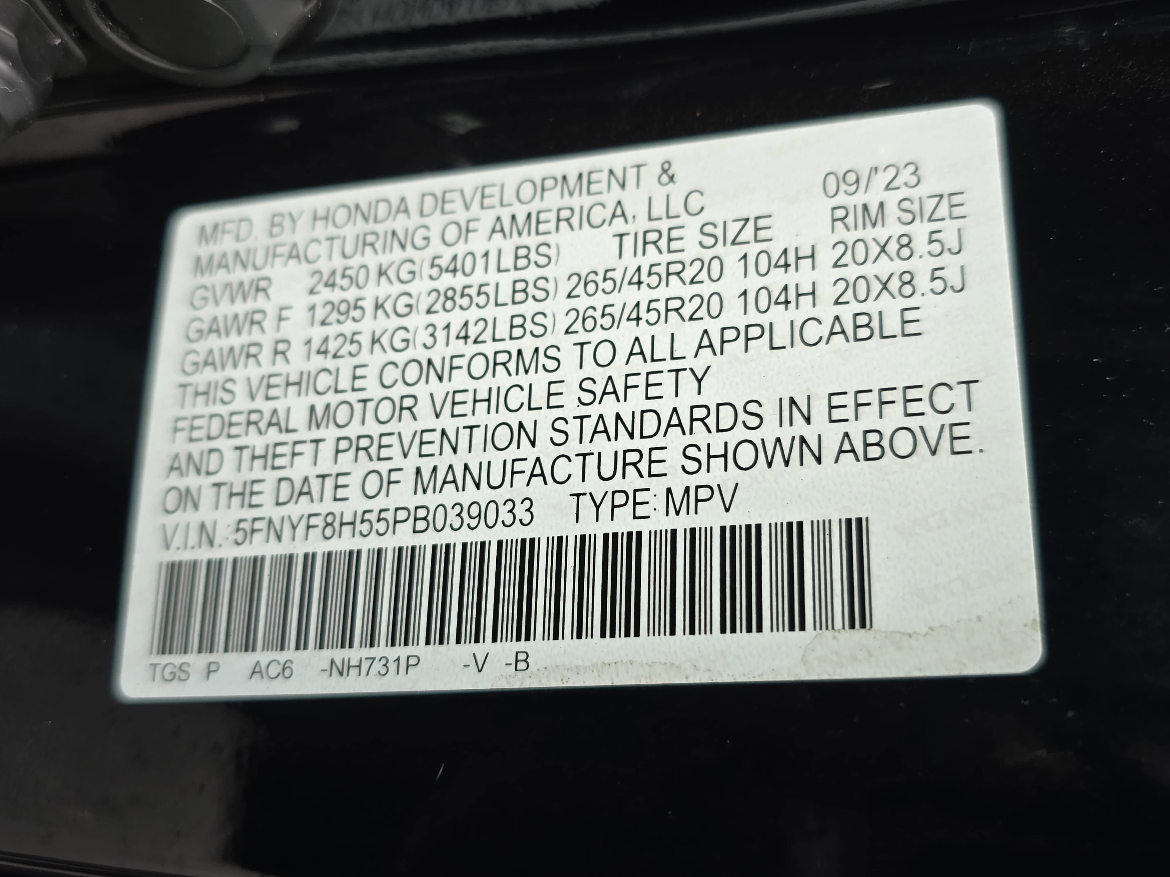 Certified 2023 Honda Passport EX-L image 36