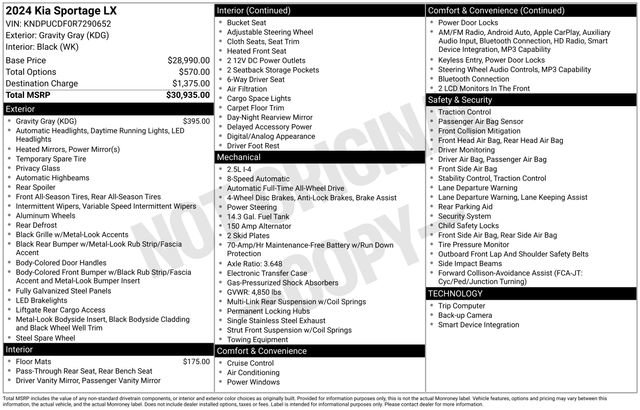 Certified 2024 Kia Sportage LX image 40
