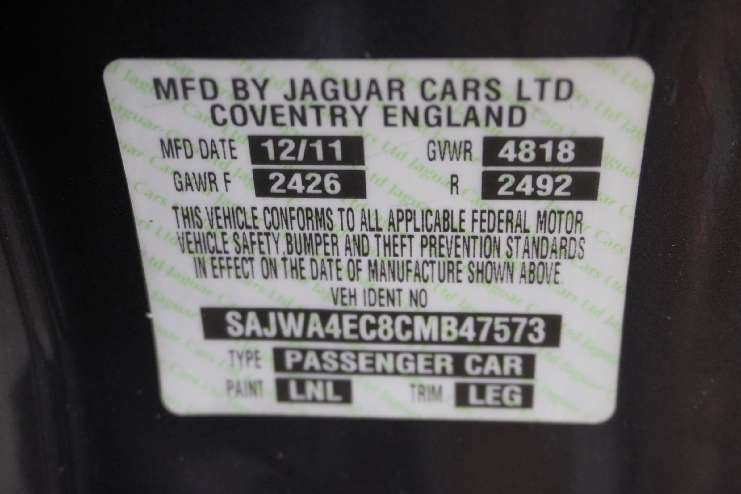 Used 2012 Jaguar XKR R RWD image 31